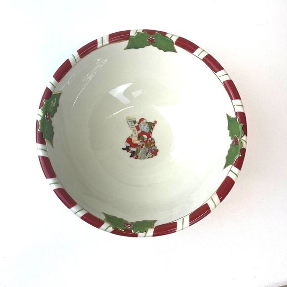 Christopher Radko Letters to Santa Large Serving Bowl 2011 Home for The Holidays - Picture 1 of 7
